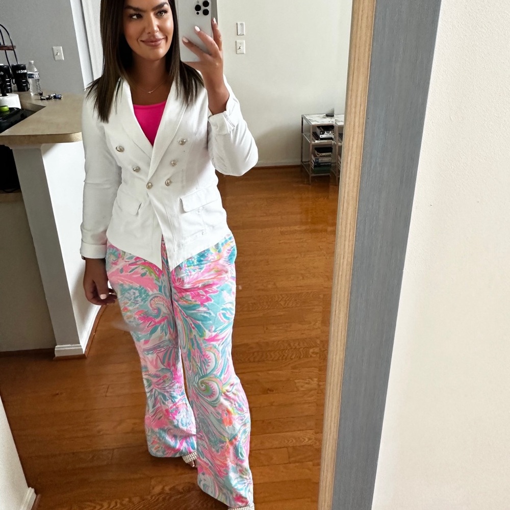 Lilly Pulitzer Bal Harbor Palazzo Pants XL - Picture 2 of 2